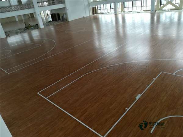篮球馆运动木地板施工流程3