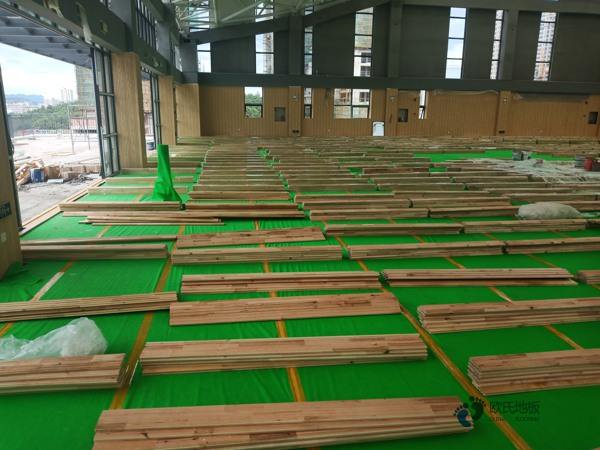 普通运动篮球木地板报价单