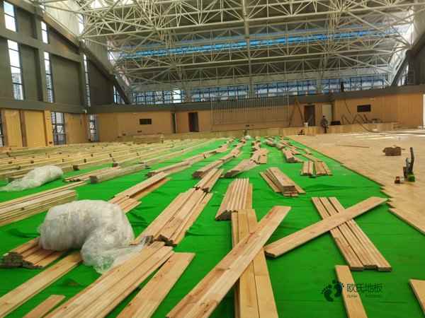 普通运动篮球木地板报价单